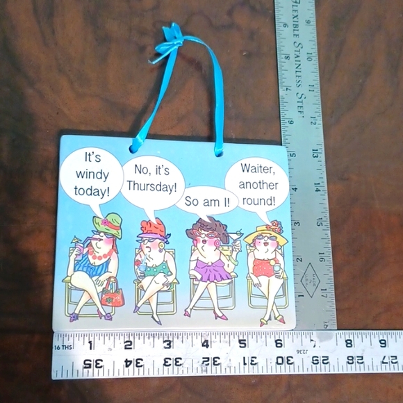 Funny Girls Get together plaque 5933 - Picture 4 of 4